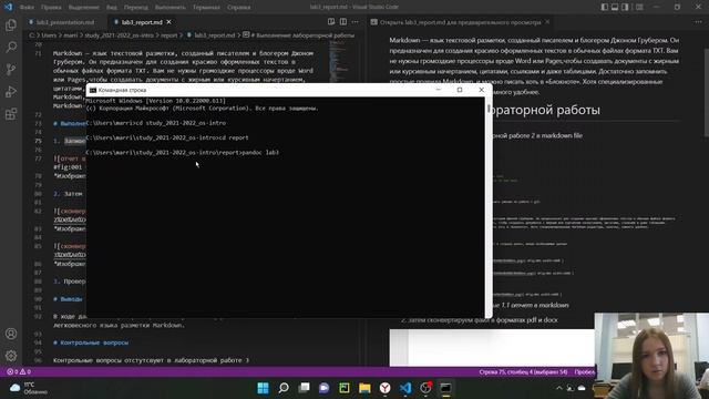 Отчет по лабораторной работе 3 (Операционные системы) смотреть онлайн
