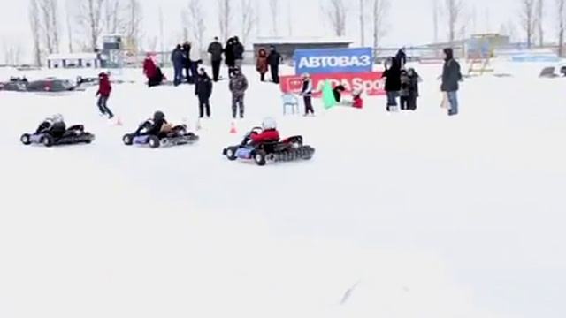 19.01.2015. Сюжет Валерия Малькова о зимнем картинге в Тольятти смотреть онлайн
