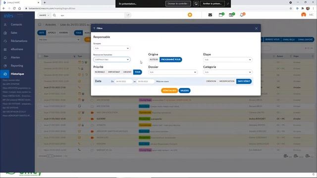 INES CRM by Efficy - Gestion des activités смотреть онлайн