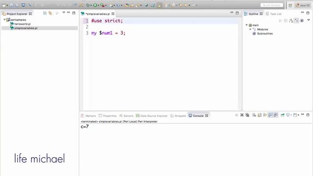 The use strict Statementin Perl смотреть онлайн