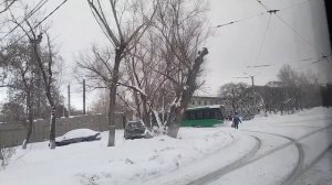 поездка на трамвае КТМ-28 ( 71-628-01 ) ( 2023 г.в ), борт 0089, маршрут 3