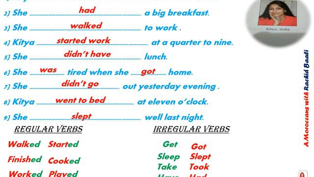 Tenses:Past simple(Form and use) смотреть онлайн