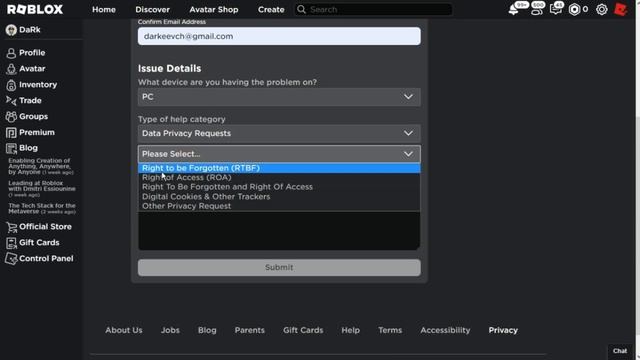КАК УДАЛИТЬ СВОЙ АККАУНТ В ROBLOX? смотреть онлайн