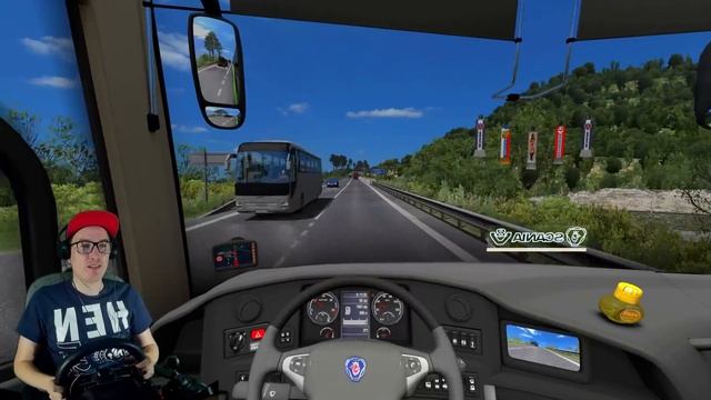ВЕЗУ ТУРИСТОВ НА ВОДОПАДЫ! ТУРИСТИЧЕСКИЙ АВТОБУС - EURO TRUCK SIMULATOR 2 смотреть онлайн