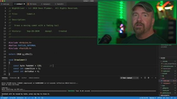06-Comet Effect - LED Strip Arduino Tutorial - FastLED Effects - on RGB LED WS2812B and Neopixels
