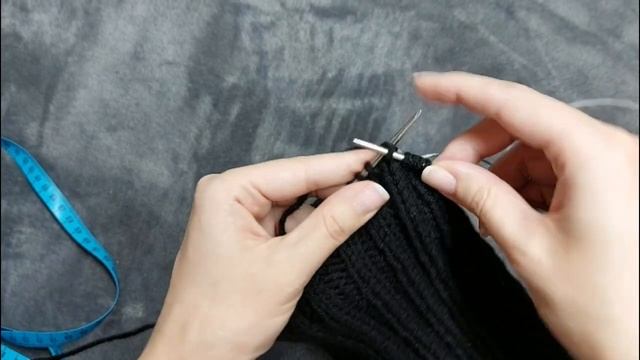 Двойная шапка спицами. Мастер класс. смотреть онлайн