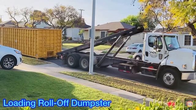 UNLOADING & LOADING Roll-Off Dumpster｜COMPLETE PROCESS｜West Coast Arborists｜ WCA смотреть онлайн
