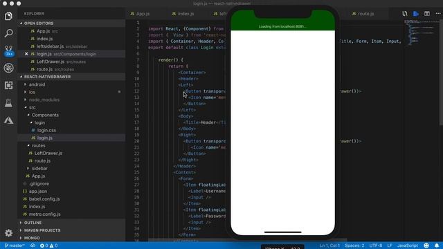 Create Navigation Drawer (Side menu ) in React Native using React-Navigation V3 смотреть онлайн