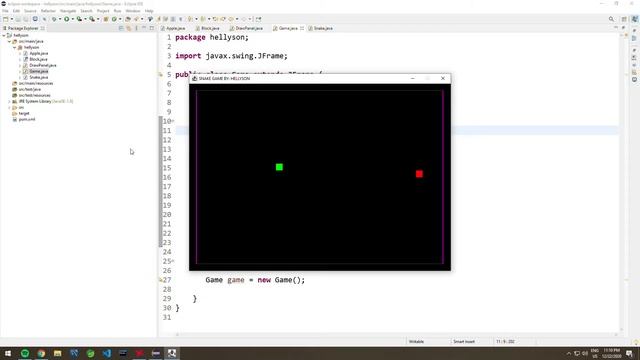 Jogo da cobrinha SIMPLES em Java смотреть онлайн