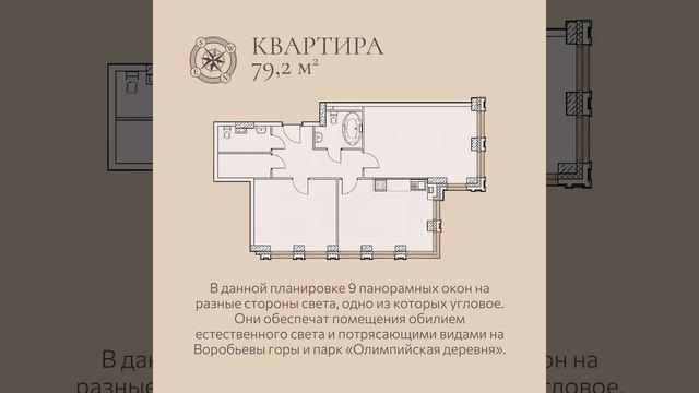 Клубный дом Full House. Планировочные решения. 79,2 кв. м смотреть онлайн