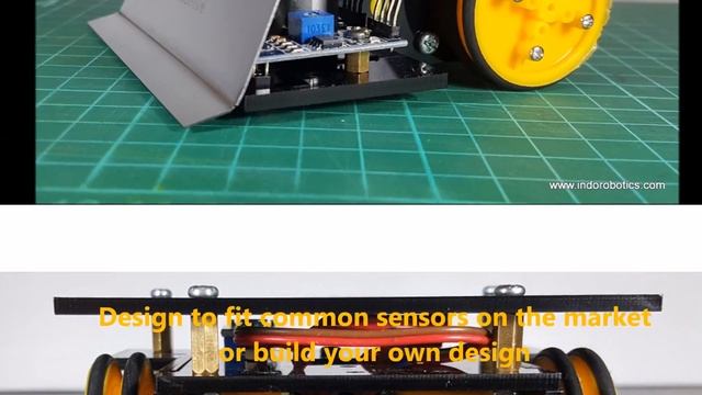 Mini Sumo Robot Chassis 10x10 cm смотреть онлайн