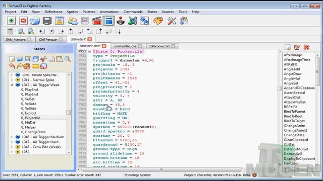 Mugen Tutorial: How to edit Specials and Attack damage output смотреть онлайн