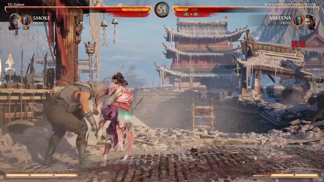 Mortal Kombat 1 (MK1) TG-Golem - Smoke VS Mileena (Frost Kameo) Online Ranked Match смотреть онлайн