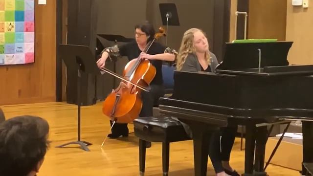 Annika Coleman and Maya Grunina Piano and Cello Duet: Rachmaninoff Vocalise Op. 34 No 14 смотреть онлайн