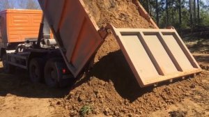 Отсыпка заболоченного участка песком