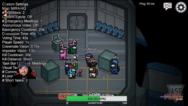 Among Us with friends. Will I get to be an imposter this time?? смотреть онлайн