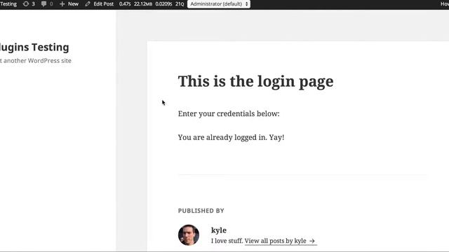 How to display a login form in your content in WordPress смотреть онлайн