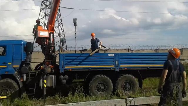 На монтаже опоры ЛЭП 6 кВт смотреть онлайн