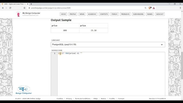Learn How To Solve URI Online Judge SQL Problem #2608 - Higher and Lower Price смотреть онлайн