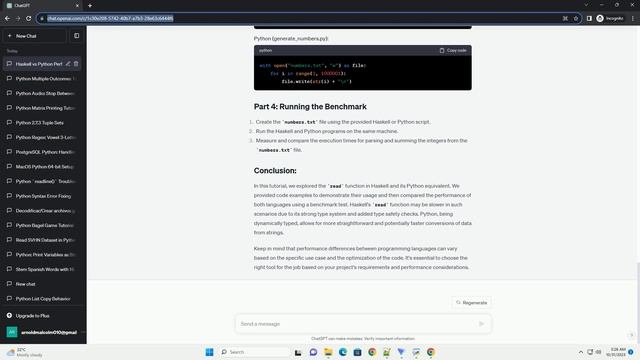 Haskell program involving read is much slower than an equivalent Python one смотреть онлайн