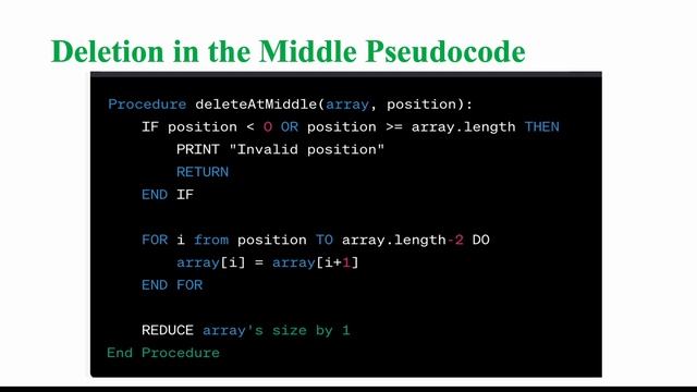 Array List Deletion: Delete In the Middle with Python смотреть онлайн