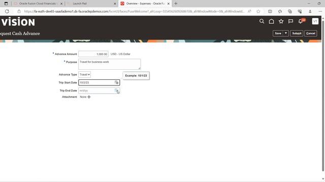 Oracle Fusion Cloud |How to create Cash Advance in Fusion Expense Module смотреть онлайн