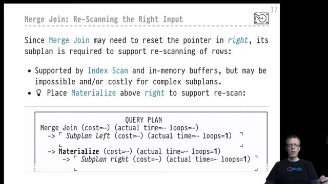 DB2 — Chapter #12 — Video #69 — Merge join: input order, interesting output order смотреть онлайн