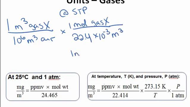 Units of Concentrations (ppmV) смотреть онлайн