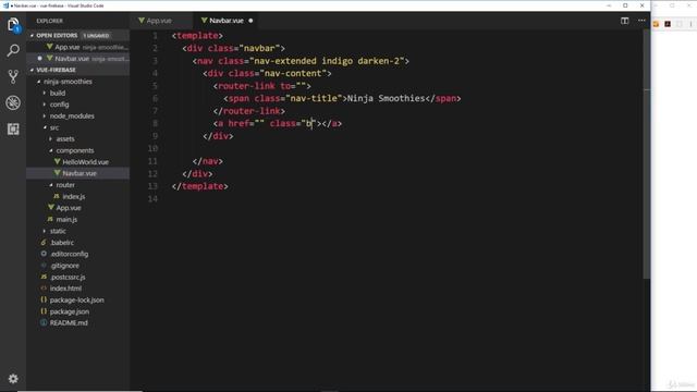 5. Project One - Ninja Smoothies 4 Navbar Component смотреть онлайн