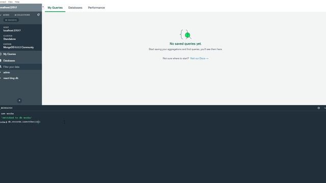 Practice #1 Mongo Shell in MongoDB Compass смотреть онлайн
