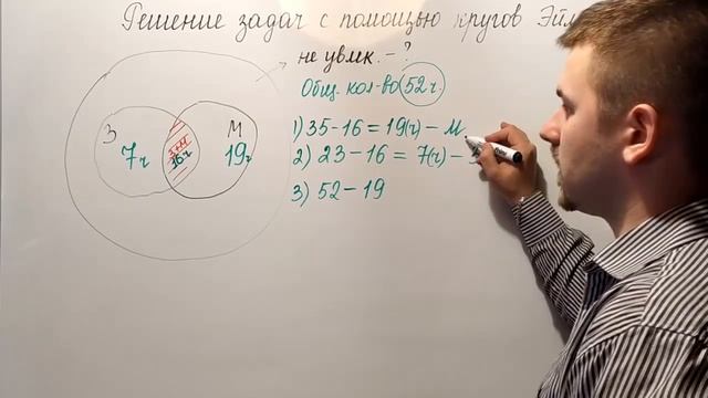 Решение задач с помощью кругов Эйлера. Математика - 6 класс смотреть онлайн