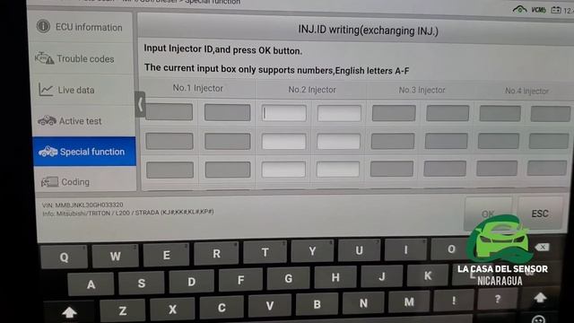 Programación De Inyectores Diésel Mitsubishi L200 4D56