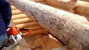 Ручная рубка срубов