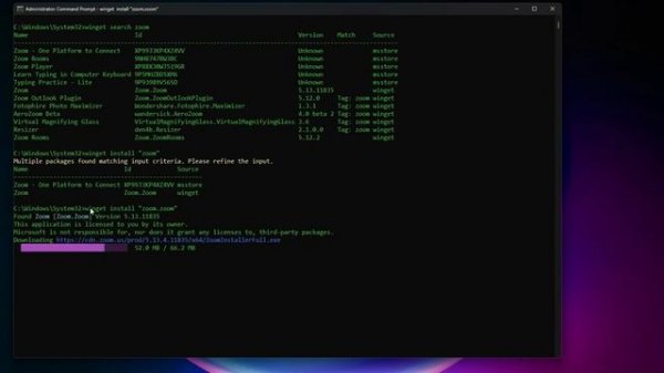 Install and uninstall with WINGET