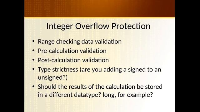 Buffer Overflows Part 6 - Integer Overflows смотреть онлайн