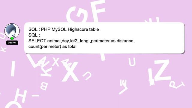 SQL : PHP MySQL Highscore table смотреть онлайн