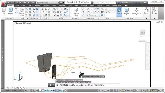 Demostración AutoCAD 2013: 07_Presspull смотреть онлайн