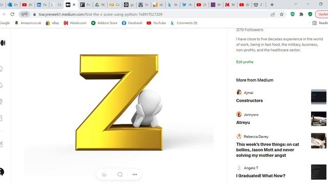 Find the z score using Python - blog post смотреть онлайн