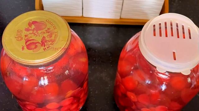 Компот из вишни на зиму. Cherry compote for the winter смотреть онлайн