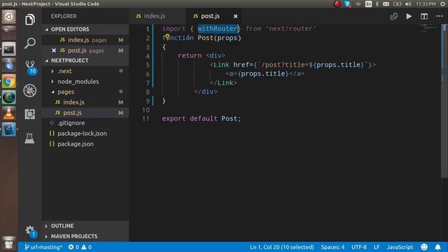 Next js tutorial # URL masking with dynamic url смотреть онлайн
