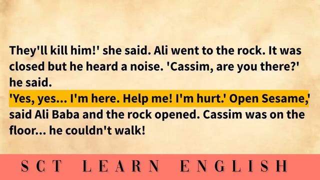 Learn English Through Story Level4⭐️Alibaba And Forty Thieves ☀️Graded Reader