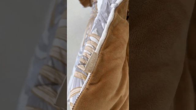 Комплект с одеялом KAZANOV.A “Лорен” охра/графит (хлопок-велюр) смотреть онлайн