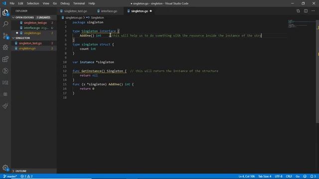 Singleton Pattern (GoLang) смотреть онлайн