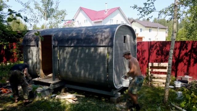 Баня БОЧКА за минуту. смотреть онлайн