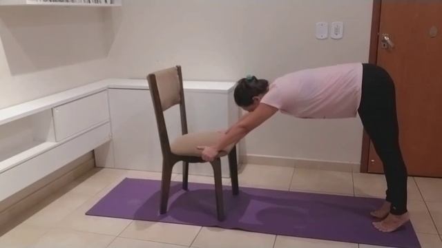 Pilates em Casa #38 - exercícios avançados na cadeira смотреть онлайн