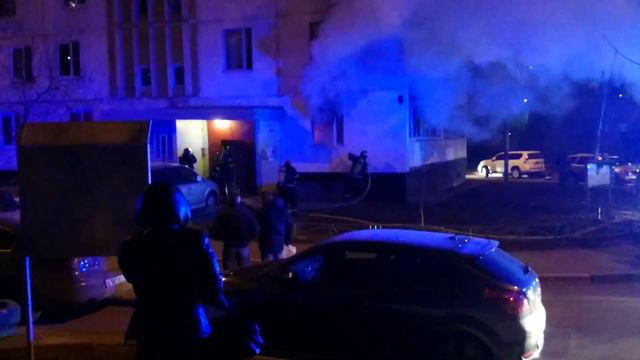 Пожар в капотне 18.11.2014 в 23 29 начали тушить смотреть онлайн