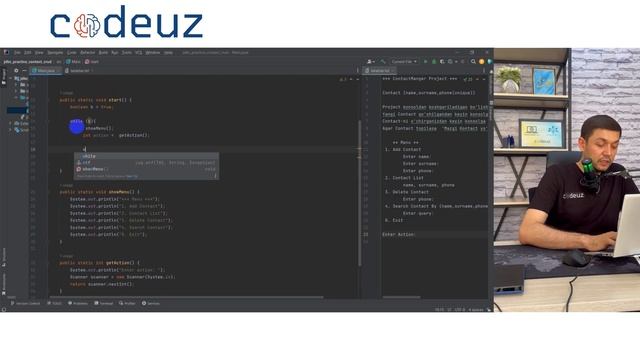 #2 Java JDBC ContactManager project - Menu смотреть онлайн