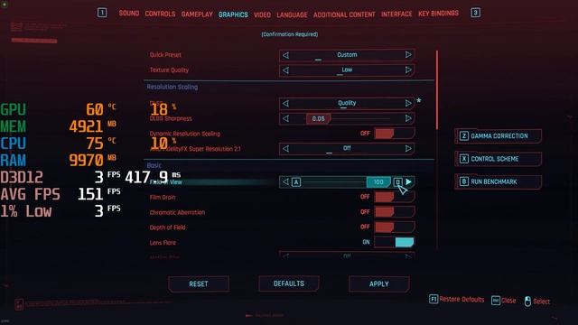 Cyberpunk 2077 - I5 13400F + RTX 3060 Ti GDDR6X - 1440p Max & Lowest Settings - FPS Benchmark Test