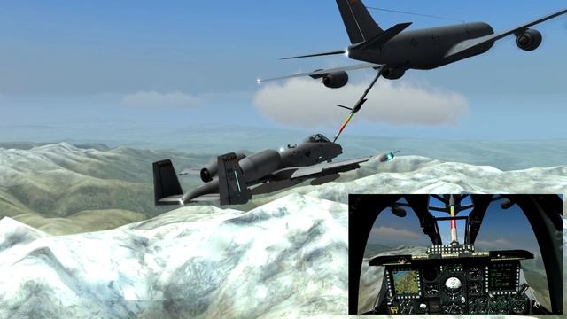 DCS A-10C REFUELING Дозаправка с креном в 10 градусов смотреть онлайн