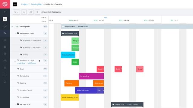 Production Calendar Tutorial: Grouping Events (Ep.2) [Gantt Chart] смотреть онлайн